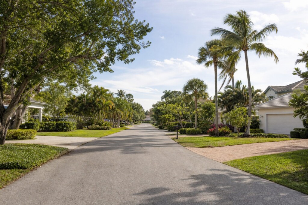 Longboat Key neighborhood with well-kept homes and quiet residential streets, an established residential neighborhood