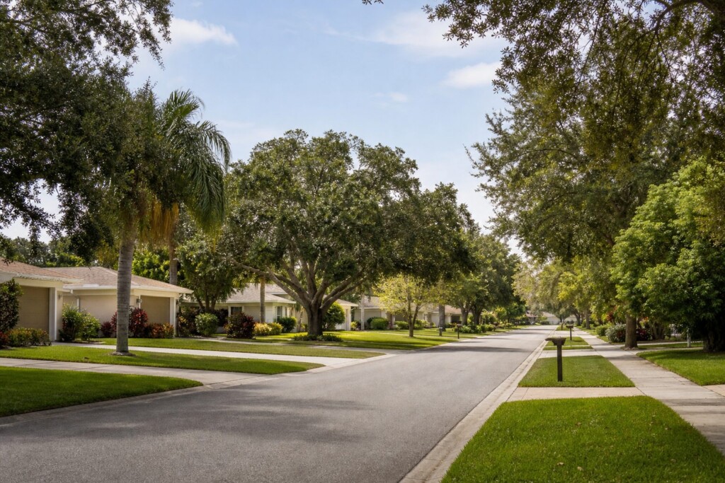 Palmetto neighborhood with well-kept homes and quiet residential streets, an established residential neighborhood